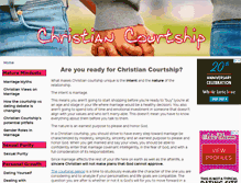 Tablet Screenshot of christian-courtship.com